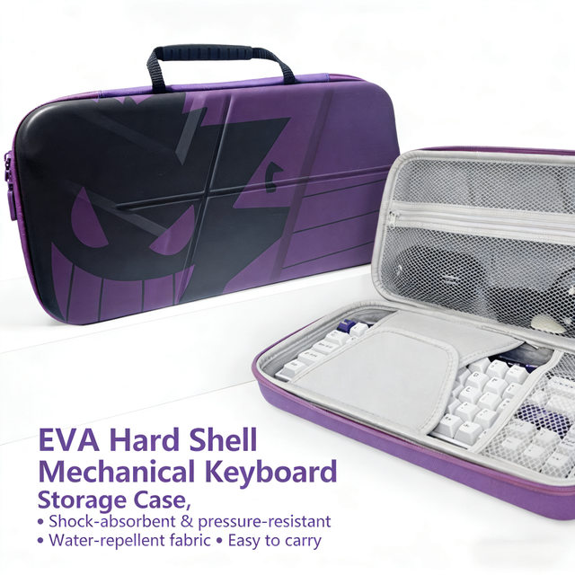 Custom Mechanical Keyboard Case - EVA Hard Protective Carry & Storage Case for Keyboards (Personalized Customizable Design)