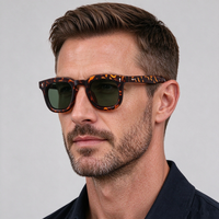 Lunettes de soleil OEM tendance vintage rétro, unisexes, personnalisées, classiques, surdimensionnées, rondes, pour hommes et femmes