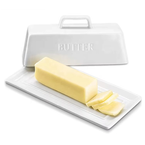 Novedades 2026: Mantequillera de Cerámica con Tapa, Bandeja para Servir Mantequilla para la Cocina o Fiestas - Product Image 1