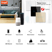 Interruptor Inteligente de Luz de 220V Compatible con Alexa y Google Home, para Sistema Zigbee, Control Remoto por Aplicación, Sensor Inteligente