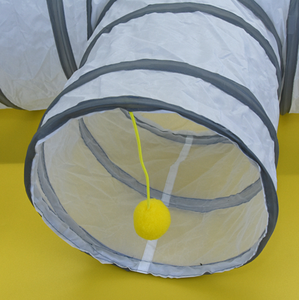 Hete Verkoop Milieuvriendelijk Indoor Speeltunnel Opvouwbaar Rond Schattig Kattenbed Opvouwbaar Speelgoed Kleurrijk Peek Gat Gemaakt Tunnel - Product Image 4