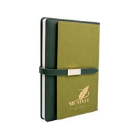 Journal de cahier en cuir PU de luxe pour cadeau d'affaires Design élégant, qualité supérieure pour le bureau et la papeterie exécutive