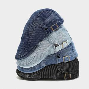 หมวกแก๊ปแฟชั่นสไตล์แกตสบี้สำหรับผู้ชาย หมวกเบเร่ต์ หมวกเดนิม หมวกทรงนิวส์บอย หมวกไอวี่ผ้าลายตาราง หมวกไอวี่ผู้ชาย หมวกทรงนิวส์บอย - Product Image 1