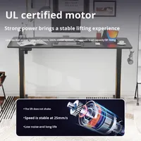 Escritorio Eléctrico Ajustable Zweal, Escritorio para Oficina en Casa, Escritorio Inteligente Ajustable para Oficina, Mesa de Madera con Doble Motor, Banco de Trabajo Minimalista