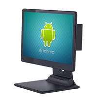 Ventes chaudes POS-0093 Écran tactile 15,6 pouces Windows Tout-en-un Système de caisse enregistreuse Base pliable