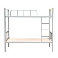 Lit superposé en acier robuste sur mesure avec barrière de sécurité, échelle robuste, lit double en métal durable pour dortoir scolaire, auberge de jeunesse, personnel