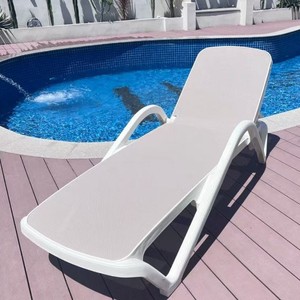 Chaise longue d'extérieur moderne en <span class=keywords><strong>plastique</strong></span> pour cour, piscine, <span class=keywords><strong>jardin</strong></span>, balcon, imperméable, protection solaire, détente, chaise longue extérieure - Product Image 6