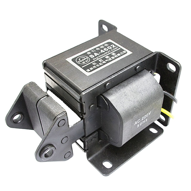 SA-2502B 日本1.5kg/15mm AC 220V 交流電磁吸鐵| 廣華電子 SA-2502 220V コイル 15mm ストローク 2.0kg 20N 4.5ポンド フォース AC マグネット ソレノイド 電