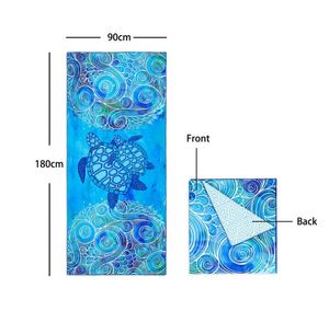 Quick Dry Sand Free Custom Travel Beach Microfiber Towel for Summer Swim - Product Image 1