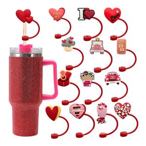 San valentino Love Series 8mm/10mm in Silicone tropicale tappo di copertura in paglia può coprire con tappo per la polvere di paglia di caffè - Product Image 1