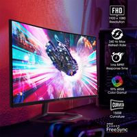Vente en gros Moniteur LCD 19 20 24 27 32 34 pouces 144hz 165hz 240hz Écran PC Moniteur de jeu incurvé 4K 2K