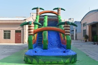 Glissière d'eau gonflable commerciale de jungle pour des enfants et des adultes pour la location de partie à vendre