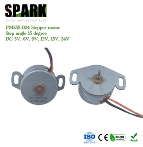 Moteur pas à pas à aimant permanent mini PM25S-<span class=keywords><strong>024</strong></span> DC 5V, angle de pas bipolaire 15 degrés, contrôle par étincelle, arbre de 2 mm, couple 40g.cm, pour applications de type valve - Product Image 4