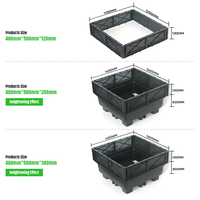 Matériau plastique écologique Sedum Green Roof Modular Tray System conteneur combiné de stockage et de drainage