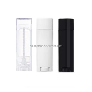 Venta al por mayor 5g blanco transparente claro vacío Chapstick contenedor 5g brillo labial contenedor negro bálsamo labial tubos - Product Image 1