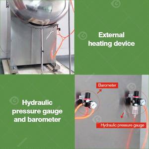 Small <b>Sugar</b> Chocolate <b>Almond</b> Nut Snack Table Top Candy Coating Polishing Pan Systems Equipment Machine - Product Image 4