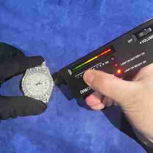 Relógio Hip Hop com Caixa Redonda, Testado com Diamante, Personalizado, Relógio Automático em Aço Inoxidável com Diamantes VVS - Product Image 2