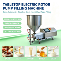 Machine de remplissage semi-automatique de bureau haute précision 10-10000 ml pour liquides, huiles, eaux et sauces, avec pompe à rotor