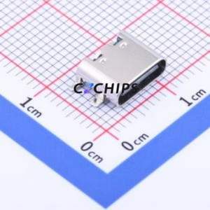 TYPE-602-T3 USB Connector SMD Connector ( Connector Type: Type-C )( Gender: Female )( Mounting Type: Horizontal Mount ) - Product Image 1