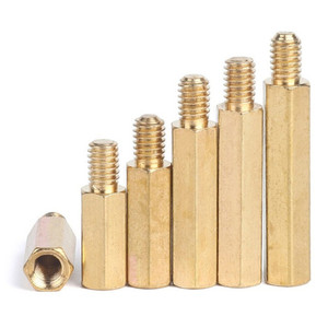 M2 M2.5 M3 M3.5 M4 Male to Female Brass Standoff <b>Spacer</b> Hexagonal Stud <b>Spacer</b> Brass Standoff Copper Standoffs - Product Image 2
