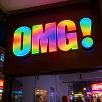 Letras RGB Iluminadas en 3D, Letrero Personalizado con Programación RGB, Letrero Comercial con Control Remoto para Decoración de Tiendas en Exteriores