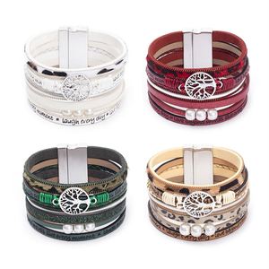 Punk <b>Leather</b> <b>Bracelet</b> Strategic Factory Direct Wholesale Mirror Reflection Finish Holiday Gift for Women Non-oxidizing Surface - Product Image 3