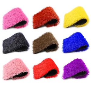 Gazon artificiel arc-en-ciel vibrant à prix avantageux, 25 mm, non toxique, sûr, coloré, pour aire de jeux pour enfants et parc d'attractions Rose - Product Image 2
