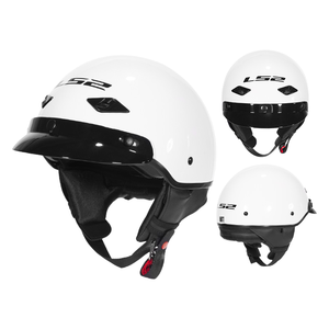 <span class=keywords><strong>LS2</strong></span> Nuevo Modelo 568 verano estilo japonés Retro medio <span class=keywords><strong>casco</strong></span> ABS fibra de vidrio Material hombres mujeres montar media motocicleta cascos - Product Image 3