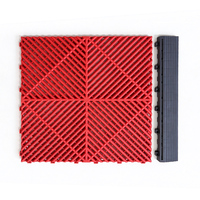 Dalles de sol modulaires emboîtables en PP antidérapantes pour garage et atelier, 400*400*18mm, vente en gros usine