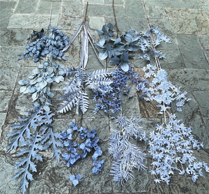 Ortensia Factory Blue Wedding Flowers Baby Blue Rose Artificial Sky blue Plants per la decorazione <span class=keywords><strong>di</strong></span> fiori <span class=keywords><strong>di</strong></span> seta all'ingrosso - Product Image 3