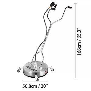 ZSMAERT 20-Inch WP11 Stainless Steel <b>Surface</b> <b>Cleaner</b> Flat Roof Rotary Power 18'' High Pressure Washer New Sprayer - Product Image 3