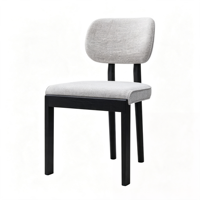 Chaise de salle à manger moderne capitonnée, confortable et résistante, idéale pour les petits espaces, salon, maison ou hôtel