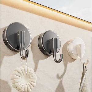 Crochet à ventouse simple, capacité de charge 15 kg, fixation murale autocollante pour salle de bain, cuisine, toilettes - Product Image 5