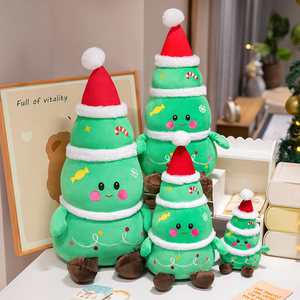 Fábrica al por mayor padre Navidad peluche <span class=keywords><strong>Santa</strong></span> Claus árbol ciervo Reno muñeco de nieve muñecas regalos - Product Image 5