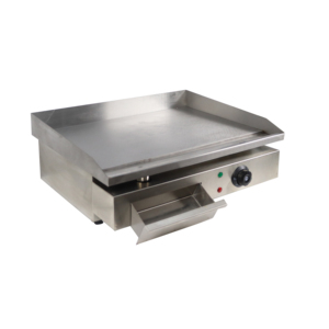 Grill électrique plat en acier inoxydable avec contrôle de la température pour la préparation de hamburgers dans les cuisines de restaurants - Product Image 4