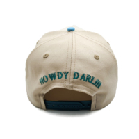 Gorra de Béisbol de 5 Paneles de Algodón Personalizada, Dos Tonos, Cierre a Presión, Logotipo Bordado, Gorra de Golf de Perfil Alto, Gorras de Béisbol con Visera Curva