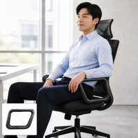 Accessoires d'accoudoirs de chaise en PU durables OEM ODM, accoudoirs confortables et personnalisables pour chaise de bureau et fauteuil roulant