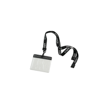 Porte-badge horizontal en vinyle PVC Bestom, barre de couleur, format gouvernemental, pochette pour carte d'identité, porte-badge horizontal en vinyle PVC Bestom, barre de couleur