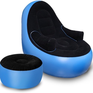 Lazy <b>Sofa</b>, <b>Inflatable</b> <b>Sofa</b>, Family <b>Inflatable</b> Lounge Chair, with <b>Inflatable</b> Foot Cushion, Suitable for Home Garden,Yard,Beach - Product Image 1