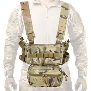Action Union Rompi Tactical MK3 Modular Vest Tactical Chest Rig Bag with Molle Magazine Pouch Tactico 5.56