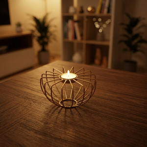 Porte-bougie en fil de fer moderne, durable, résistant à la chaleur, écologique, pour la maison, le bureau, l'hôtel, le restaurant, les mariages, les événements - Product Image 6