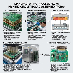 ผู้ผลิตแผงวงจร PCBA สำหรับอุตสาหกรรมยานยนต์ รองรับมาตรฐาน ROHS รับผลิตตามแบบ OEM พร้อมบริการประกอบและทดสอบแผงวงจร FPC แบบยืดหยุ่นสำหรับการควบคุมอุตสาหกรรม  รองรับไฟล์ Gerber - Product Image 4