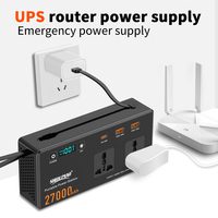 Batterie externe portable 150W 97.2Wh Mini 27000mAh pour ordinateur portable, charge rapide PD65W, station d'alimentation portable pour camping, vente en gros