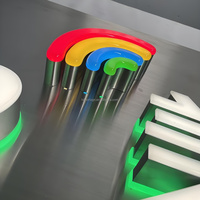 Panneaux électroniques muraux d'extérieur pour magasin, publicité avant 3d, signalisation d'entreprise, logo de magasin, lettres de canal en acrylique, enseignes électroniques à led lumineuses