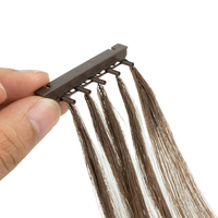 Cheveux vierges européens doublement étirés en gros, 6D, 5 mèches, 100 % cuticules alignées, cheveux humains, 14-26 pouces, toutes les couleurs, texture adaptée