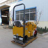 Rouleau compacteur vibrant pour sols en acier de 800 kg