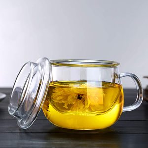 Set di Tazze da Tè in Vetro Trasparente Fatte a Mano da 12 Once <span class=keywords><strong>con</strong></span> <span class=keywords><strong>Infusore</strong></span> in Acciaio Inossidabile - Product Image 6