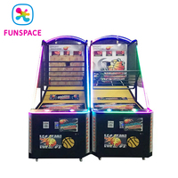 Machine de jeu d'arcade de basket-ball pliable à monnayeur pour fêtes et événements sportifs en intérieur