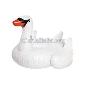 Personalizado barato inflable PVC Cisne pato plataforma flotante piscina tubo flotadores para adultos bebés lago playa juegos de agua - Product Image 1