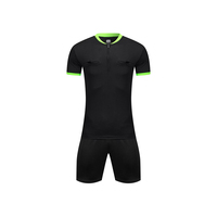 Uniforme d'arbitre de football personnalisé pour adultes, impression d'uniforme d'arbitre de football classique